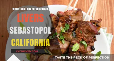 Where to Buy Fresh Chicken Livers in Sebastopol, California