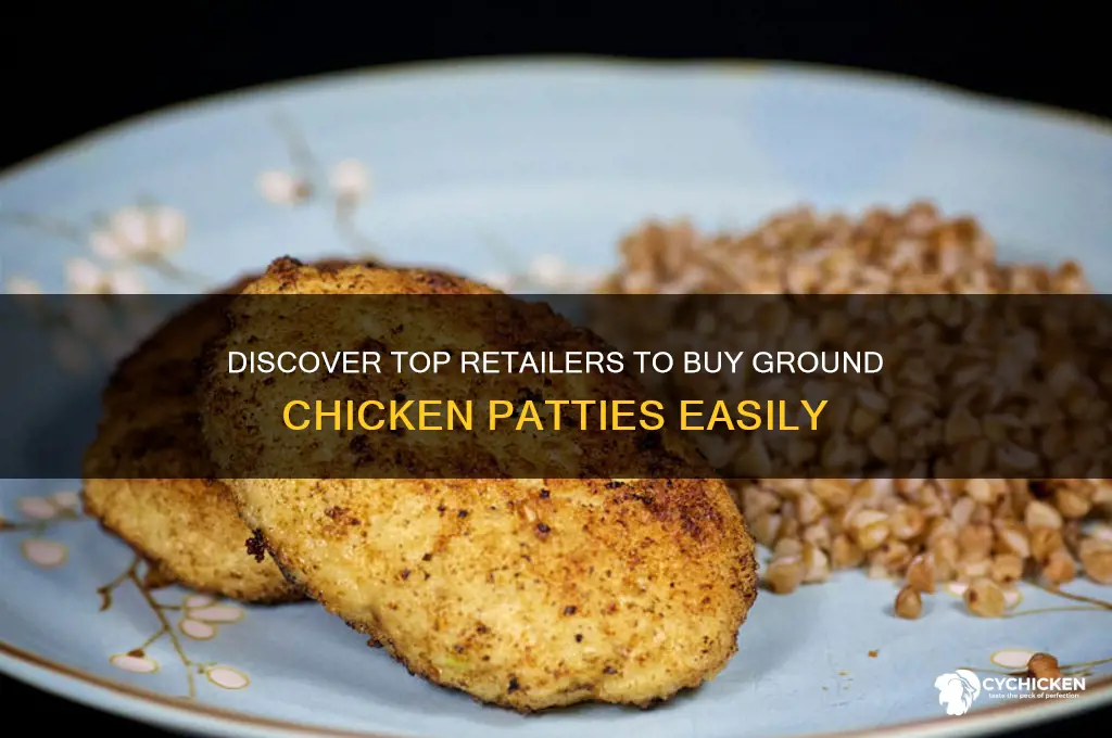 where can i buy ground chicken patties