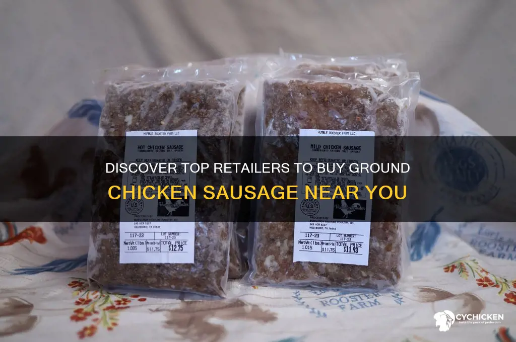 where can i buy ground chicken sausage