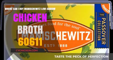 Where to Find Manischewitz Low-Sodium Chicken Broth in 60611