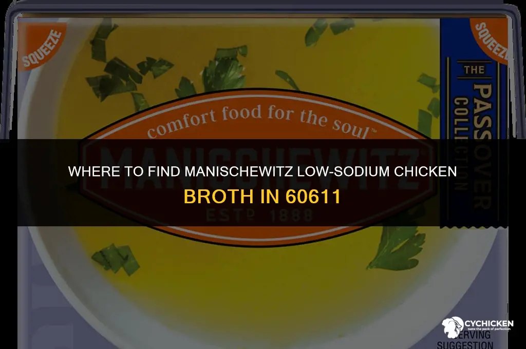 where can i buy manischewitz low-sodium chicken broth 60611