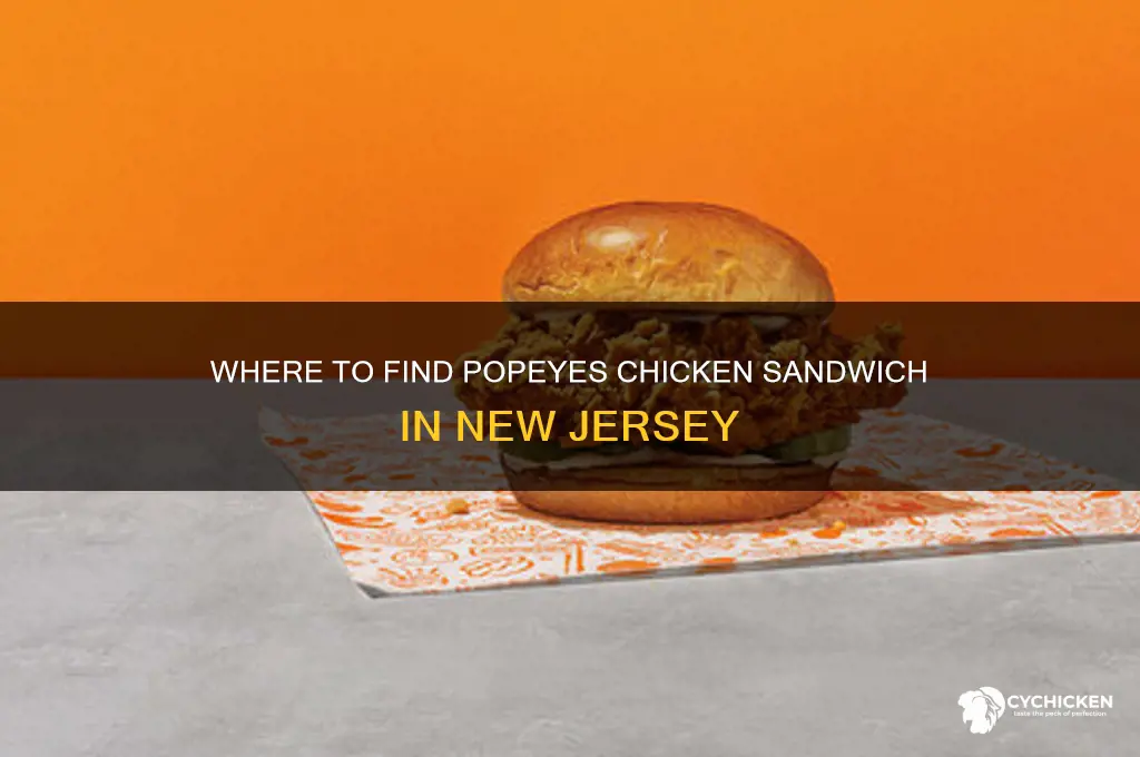 where can i buy popeyes chicken sandwich in nj