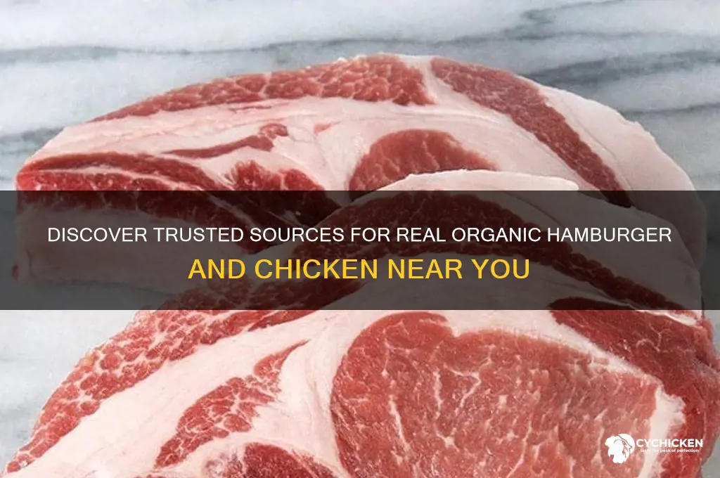 where can i buy real organic hamburger and chicken
