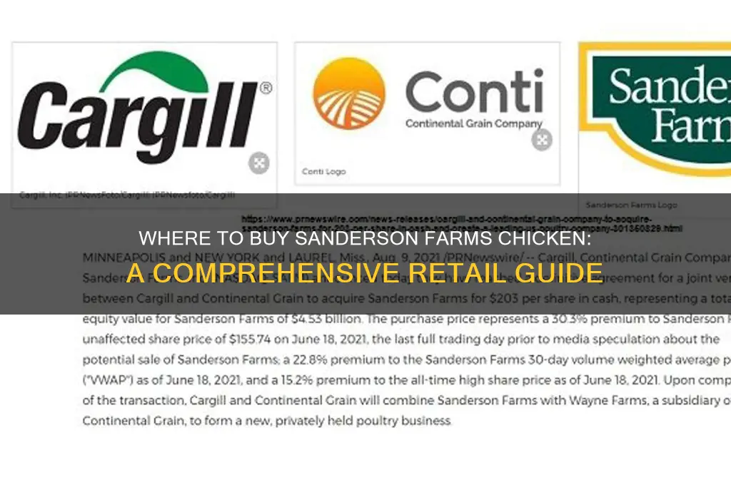 where can i buy sanderson farms chicken