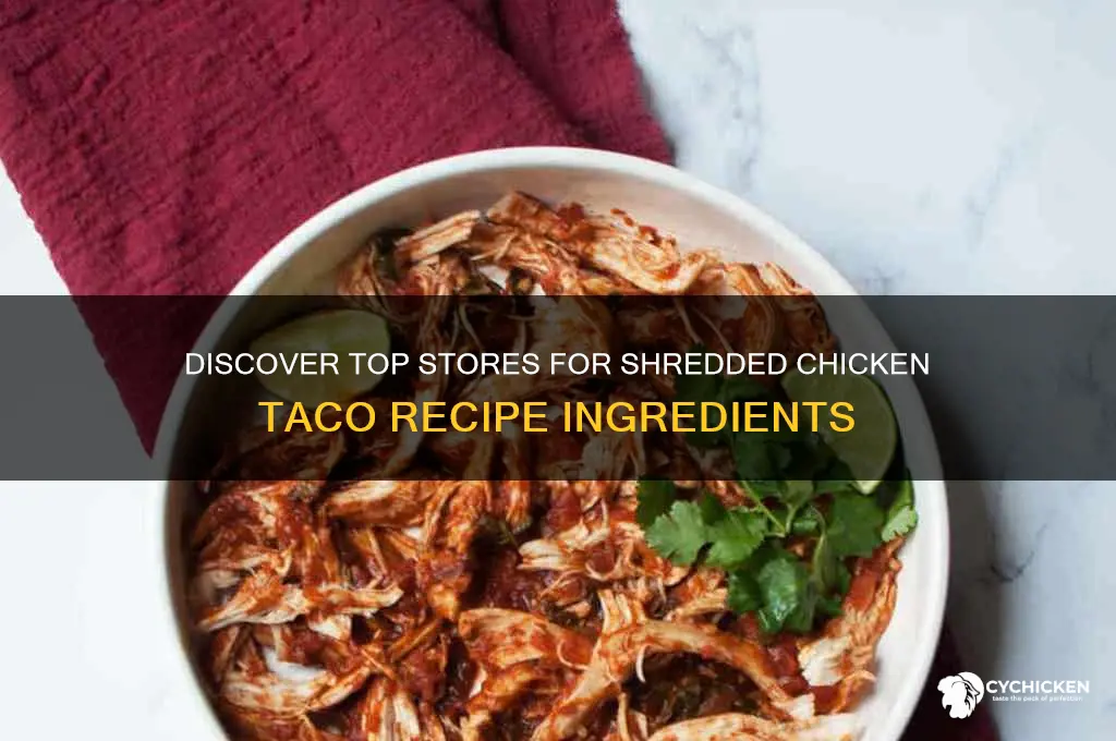 where can i buy shredded chicken taco recipe
