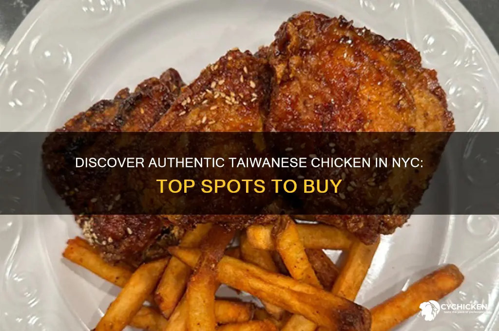 where can i buy taiwanese chicken in nyc