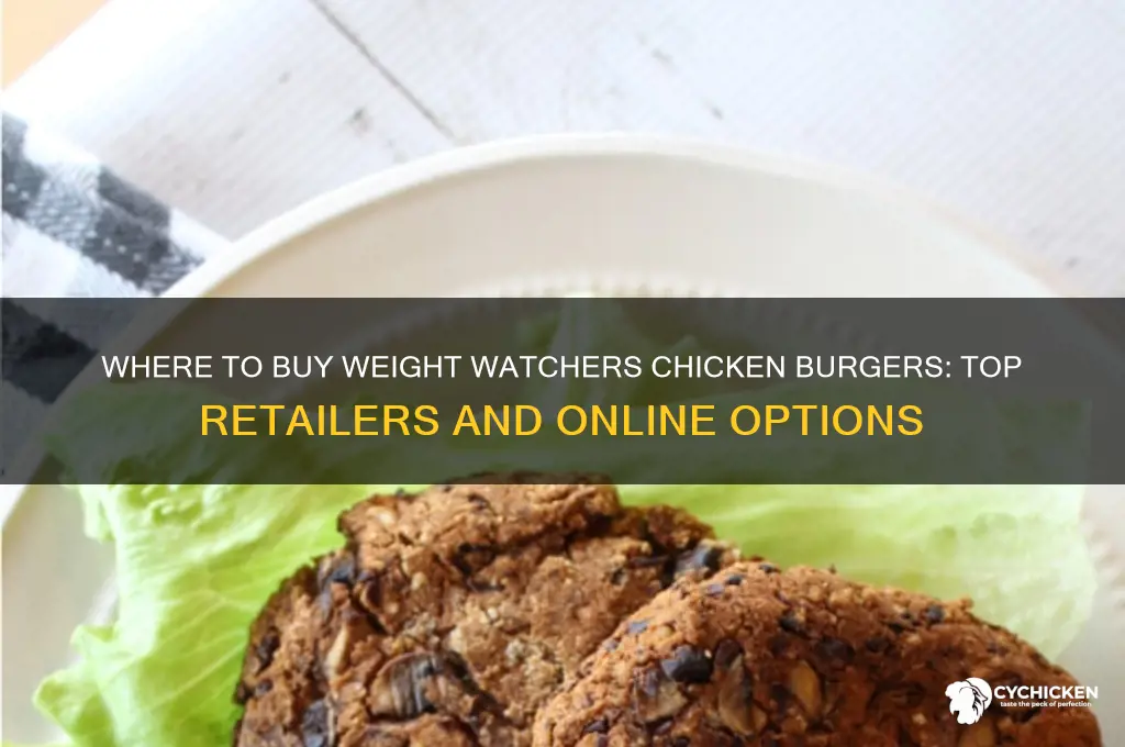 where can i buy weight watchers chicken burgers