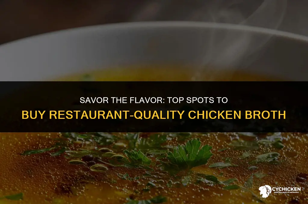 where can you buy chicken broth restaurant