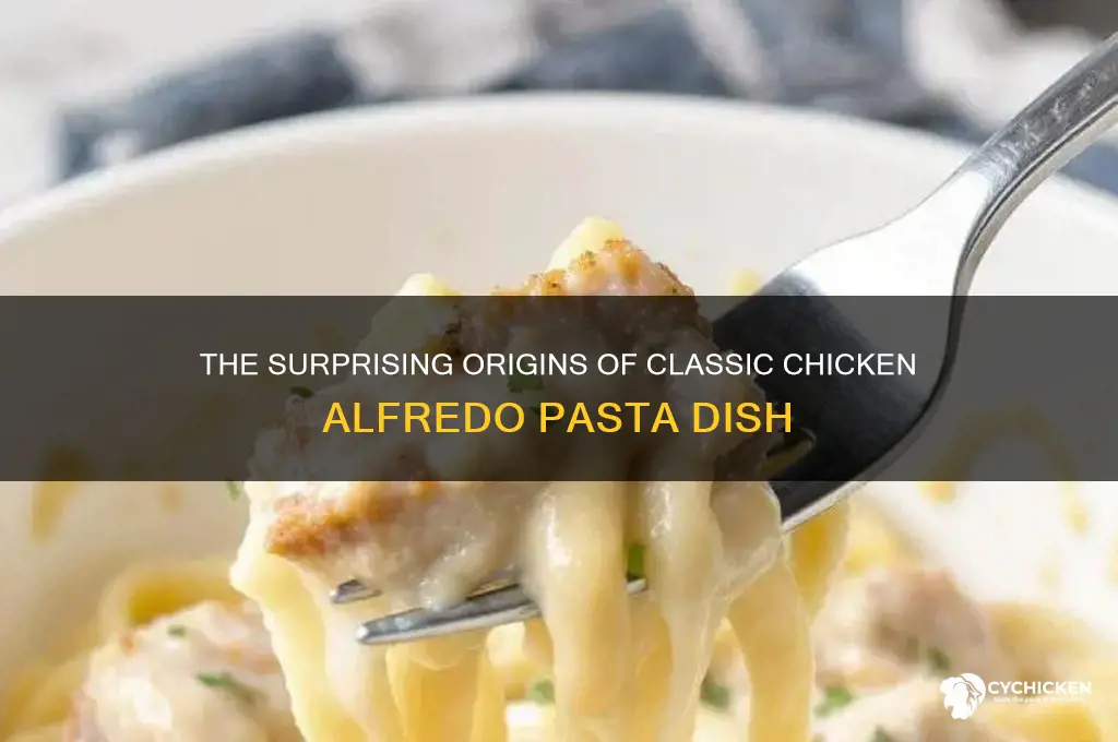 where did chicken alfredo pasta come from
