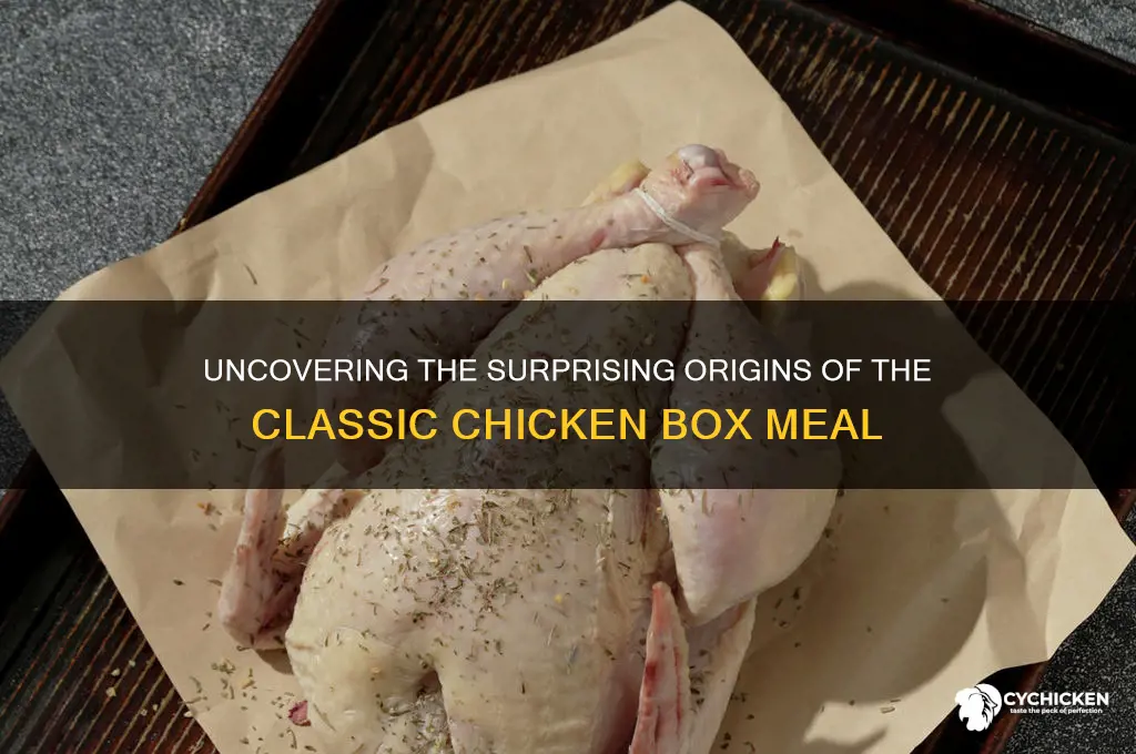 where did chicken box originally come from