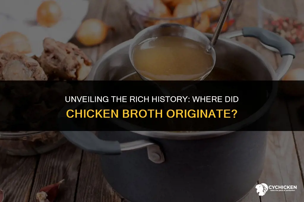 where did chicken broth originate