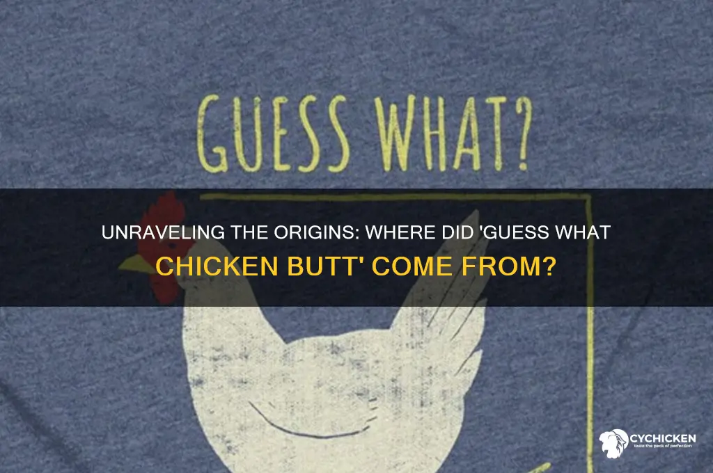 where did guess what chicken but come from