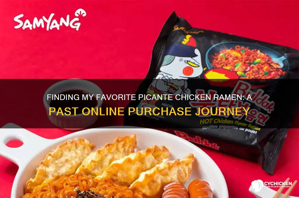 where did i buy picante chicken ramen on line before