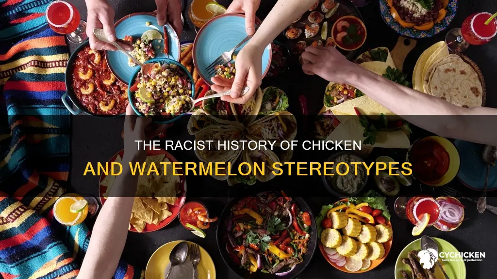 where did the chicken and watermelon stereotype come from