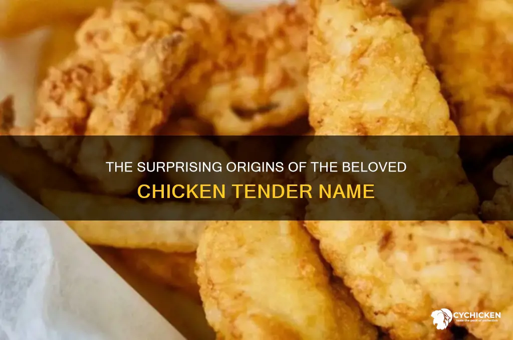 where did the name chicken tender come from