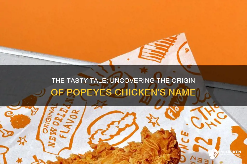 where did the name popeyes chicken come from