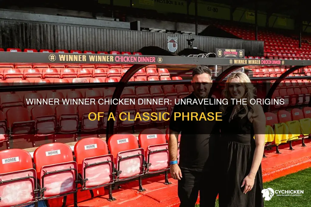where did the phrase winner winner chicken dinner