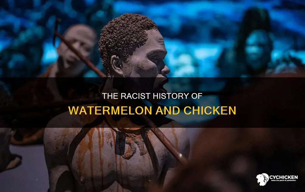 where did the stereotype of chicken and watermelon come from