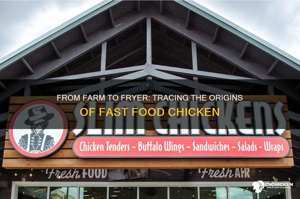 where do fast food chicken come from