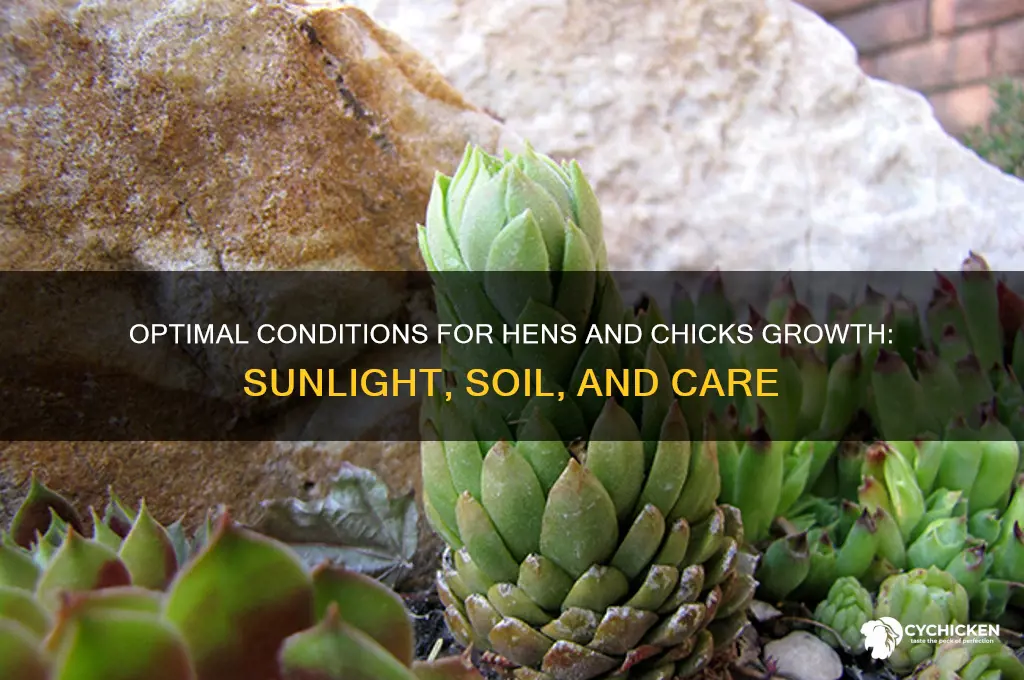where do hens and chicks grow best