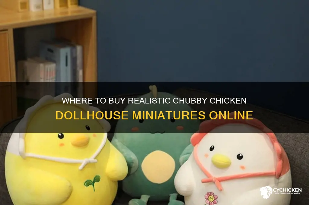where do i buy dollhouse miniature real chubby chicken