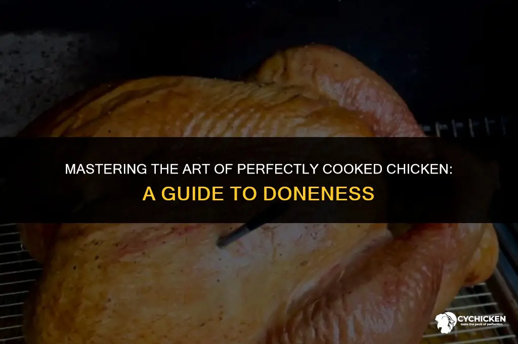 where do you check a whole chicken for doneness
