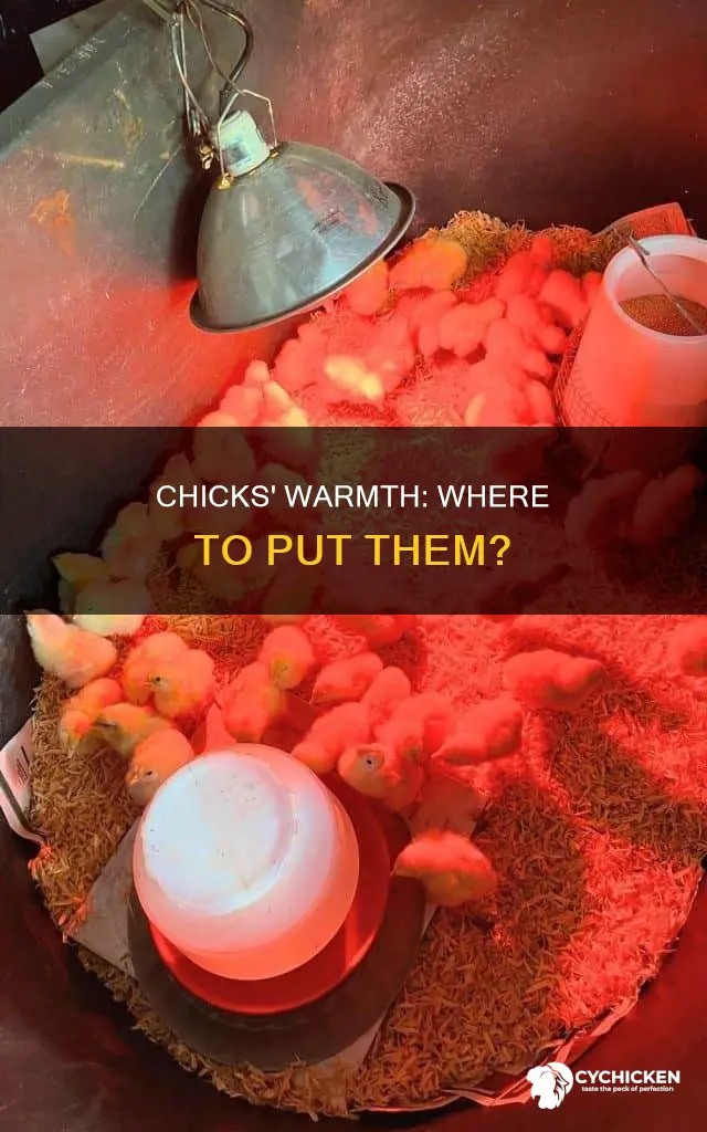 where do you put chick who still require heat