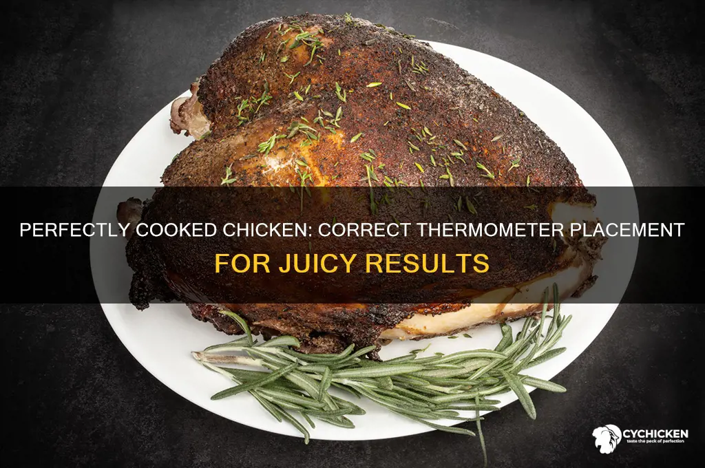 where do you put thermometer in chicken