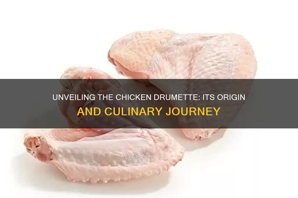 where does a chicken drumette come from