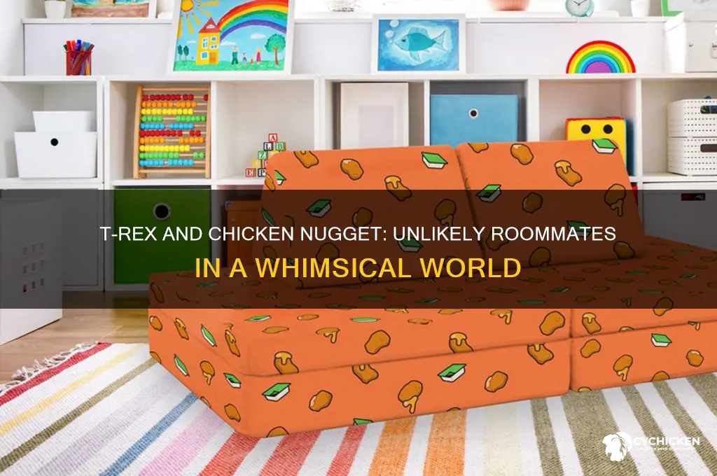 where does a t-rex live with a chicken nugget