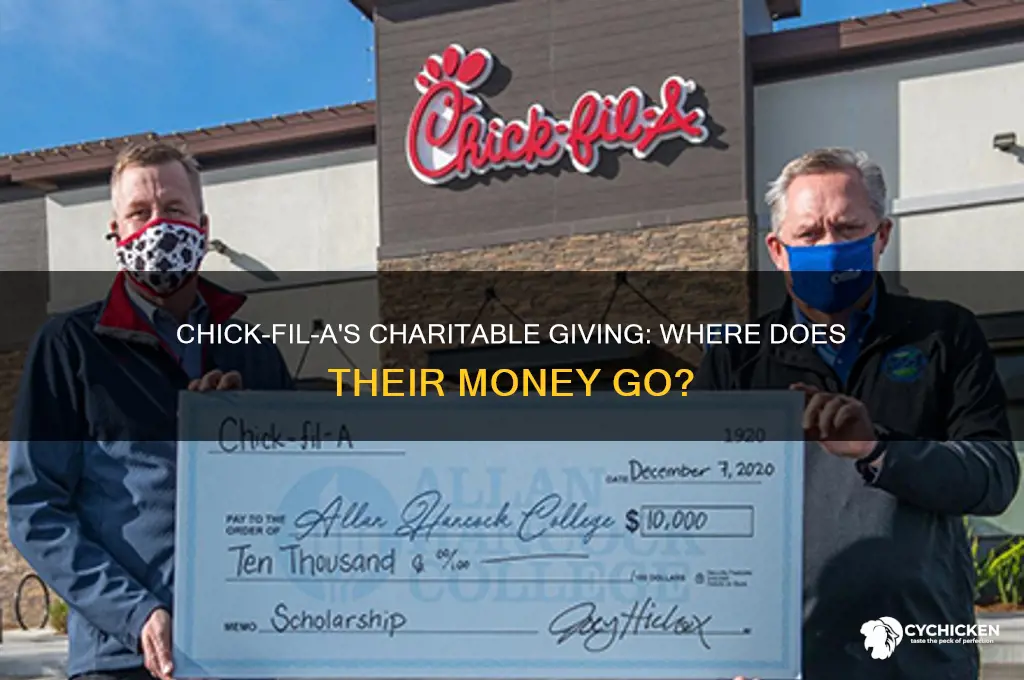 where does chick-filet doneate their money to