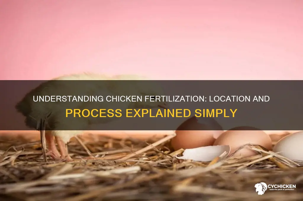where does fertilization occur in a chicken