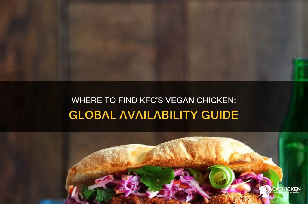 where does kfc have their vegan chicken