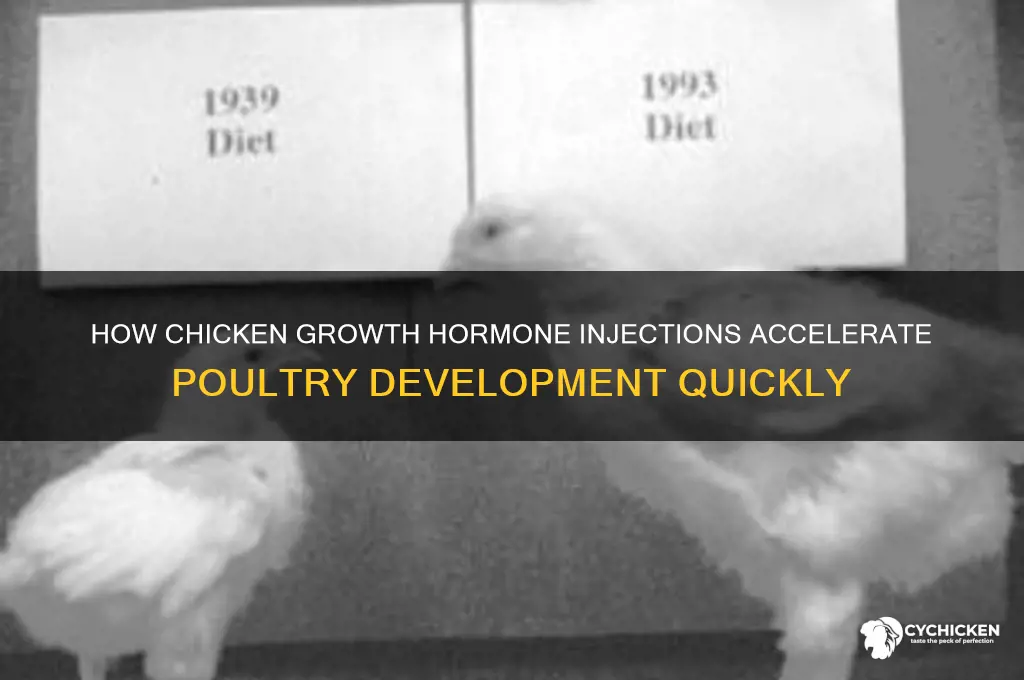 where injections for chicken give to grow fast