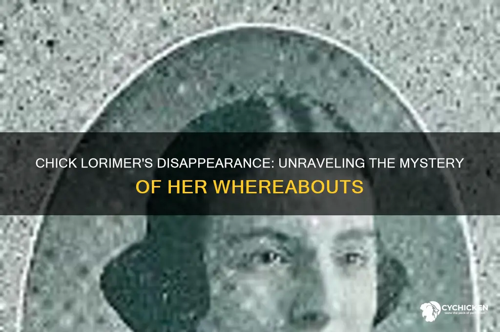 where is chick lorimer where has she gone