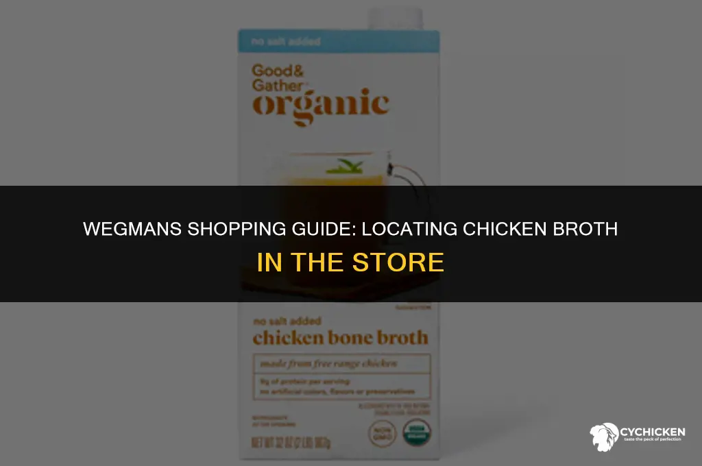 where is chicken broth in wegmans
