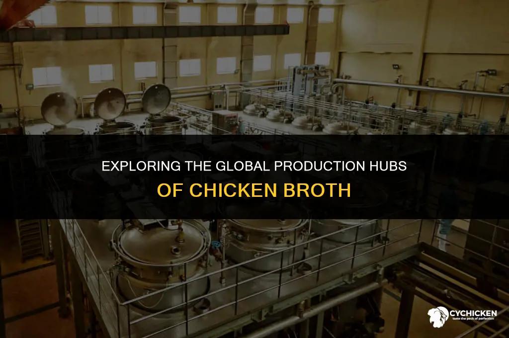 where is chicken broth produced