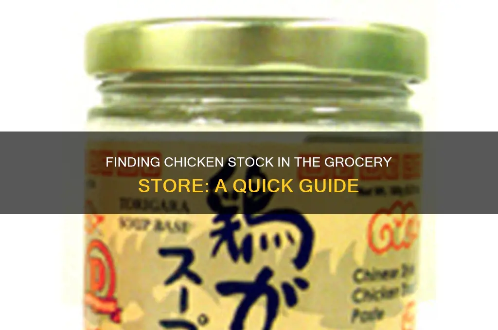 where is chicken stock in grocery store