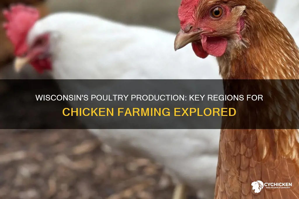 where is chicken typically produced in wisconsin