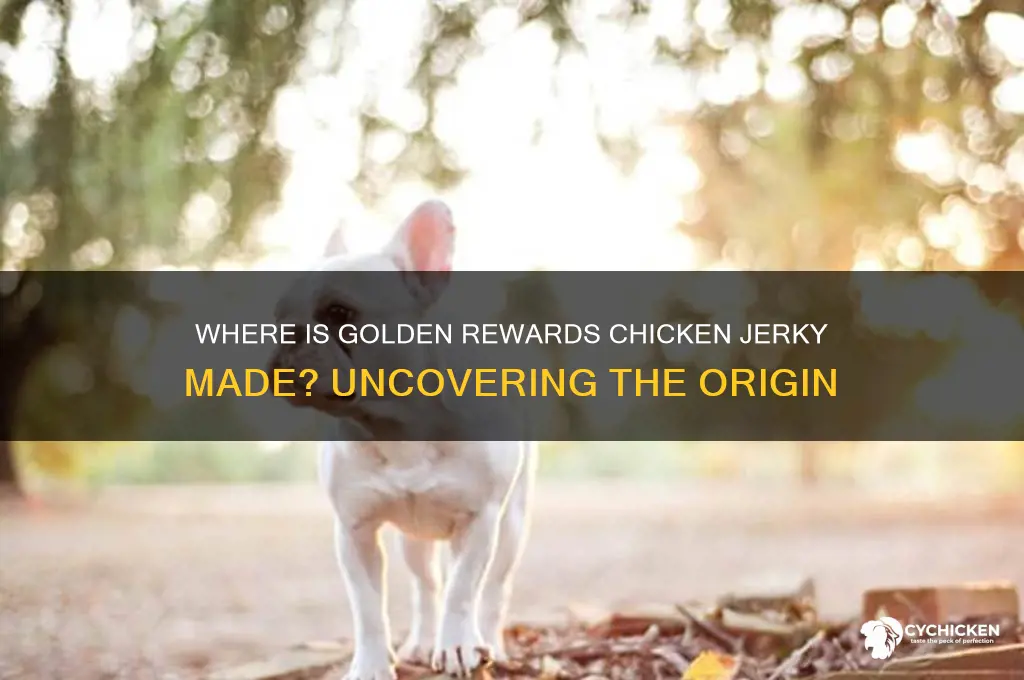 where is golden rewards chicken jerky made