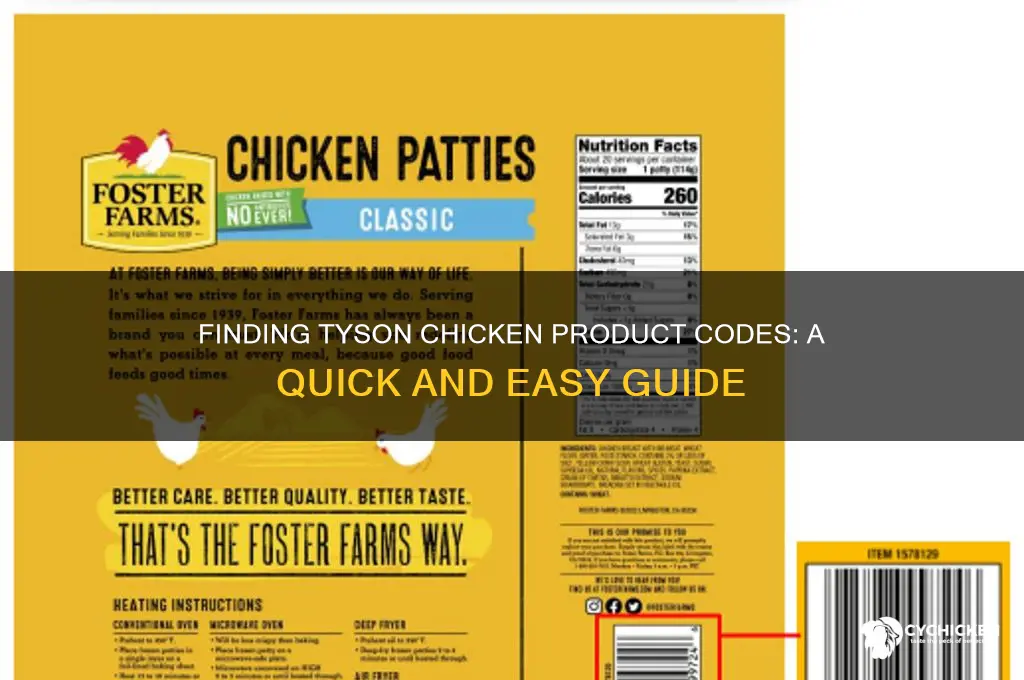 where is product code on tyson chicken
