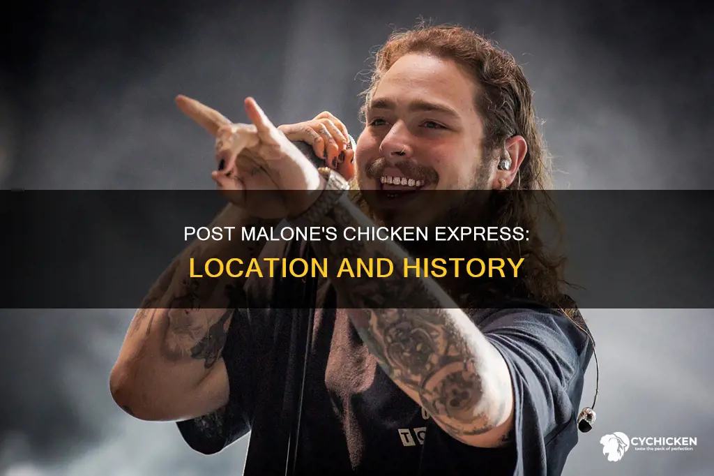 where is the chicken express that post malone worked at