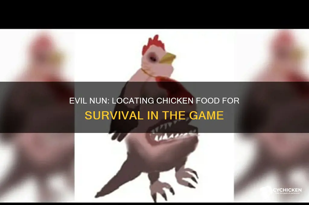 where is the chicken food in evil nun