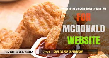Finding McDonald's Chicken McNuggets Nutrition Info: A Quick Guide