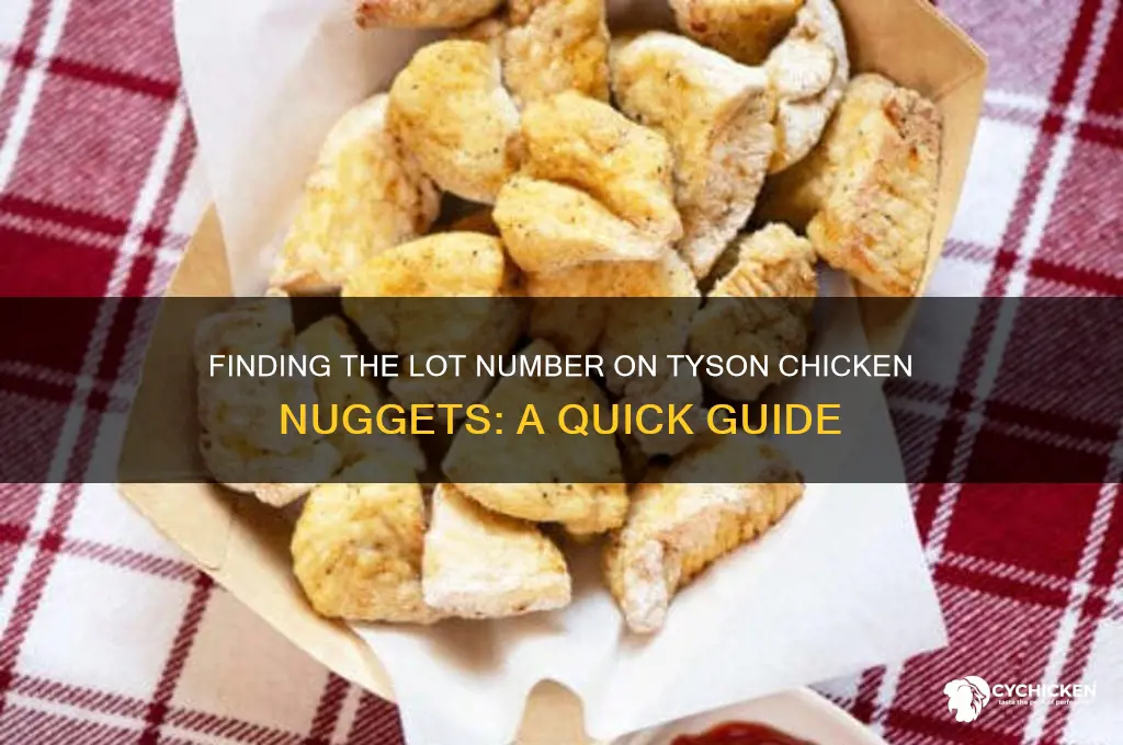 where is the lot number on tyson chicken nuggets