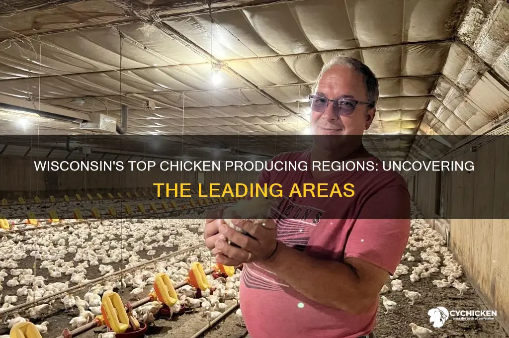 where is the most chicken produced in wisconsin