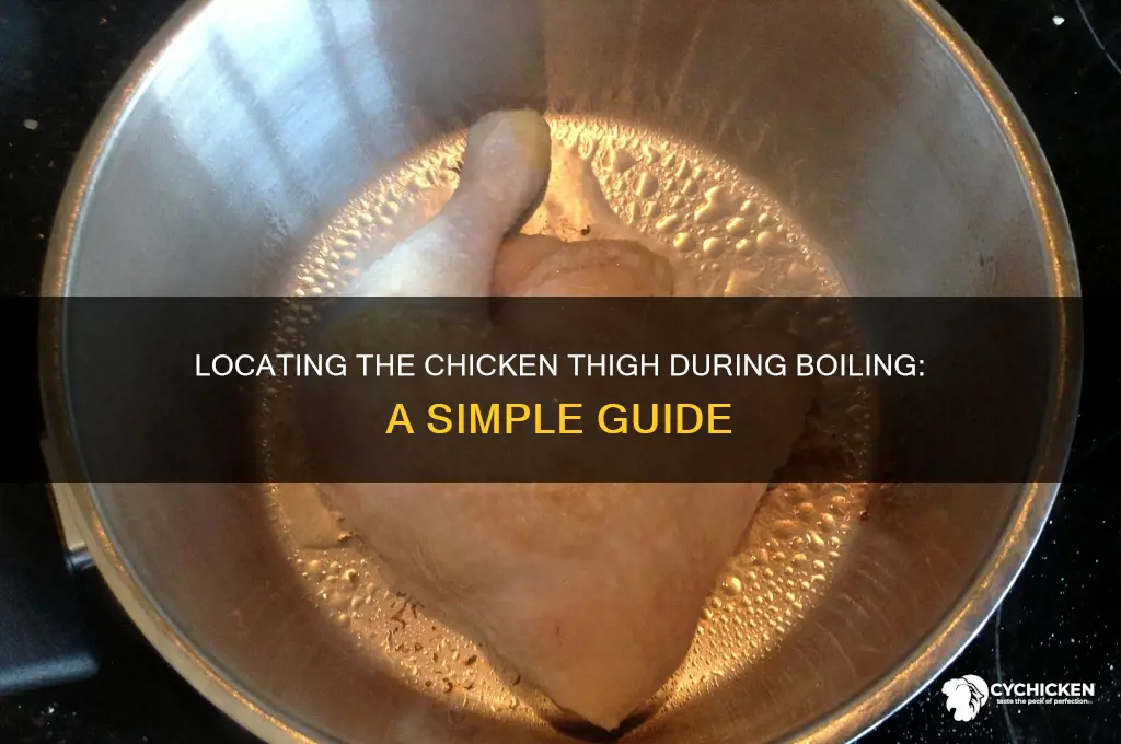 where is the thigh on a chicken when boiling