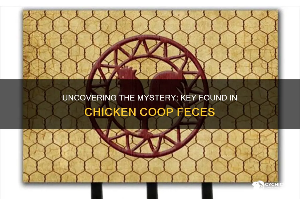 where os the key covered in chicken feces