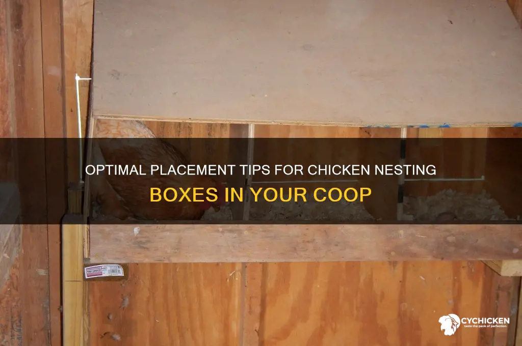 where should chicken nesting boxes be placed