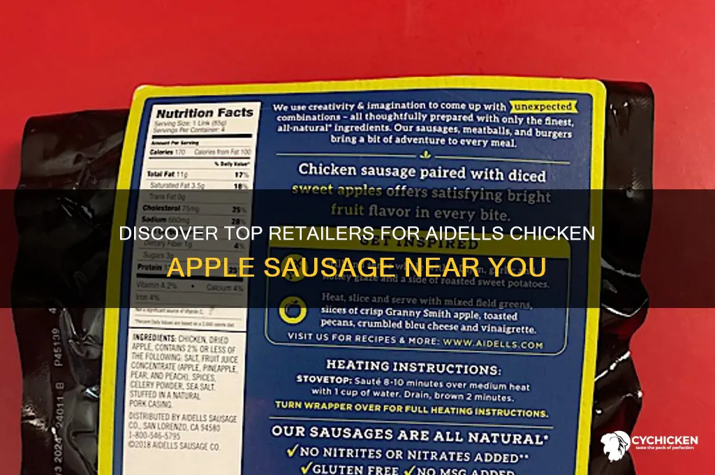 where to buy aidells chicken apple sausage